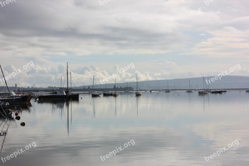 Isle Of Wight Calm Sea Sailboat Boat