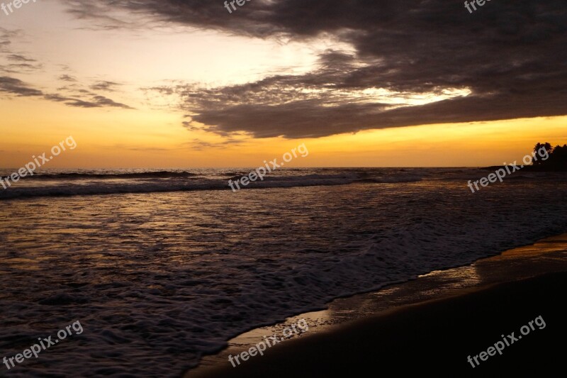 Beaches Freedom Sunset Ocean Free Photos