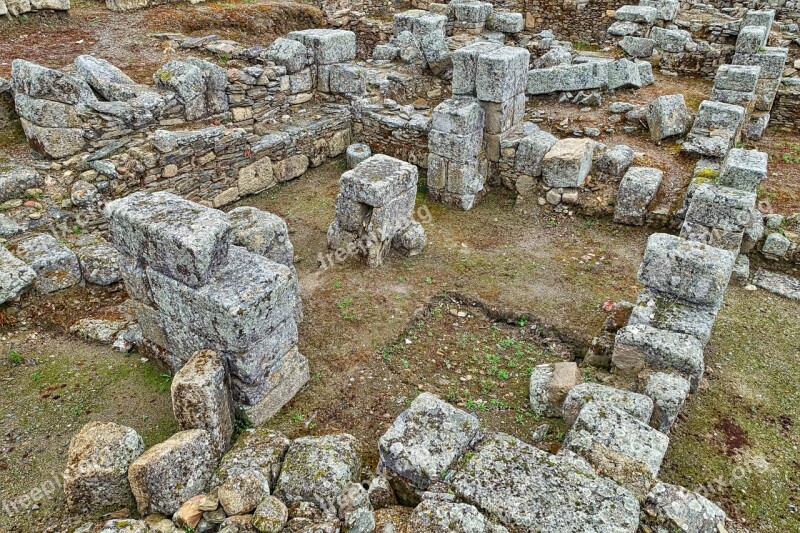 Ruins Stones Blocks Ancient Historic