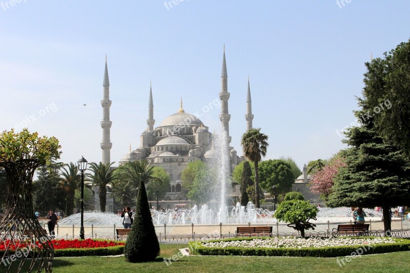 Istanbul Turkey Mosque Islam Blue Mosque