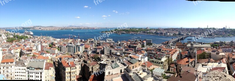 Istanbul Panorama Bosphorus Turkey Free Photos