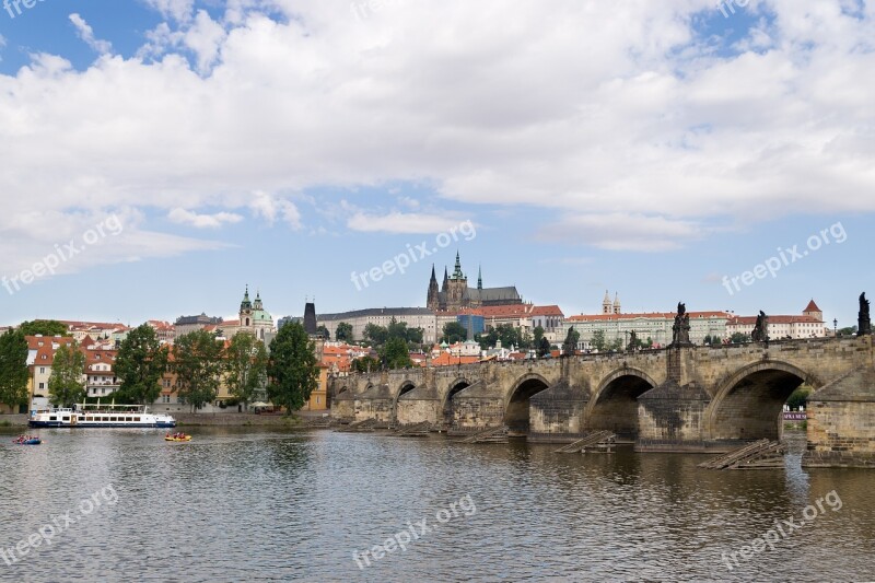 Prague Prague Castle Charles Bridge Czech Republic Free Photos