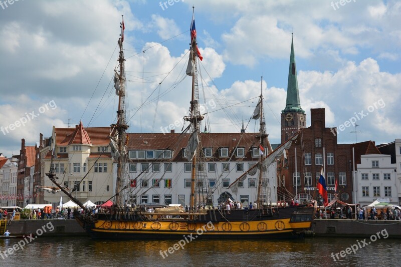 Pirate Ship Hanseatic League Port Sailing Vessel Free Photos