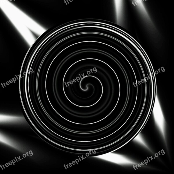 Spiral Lights Black Free Photos