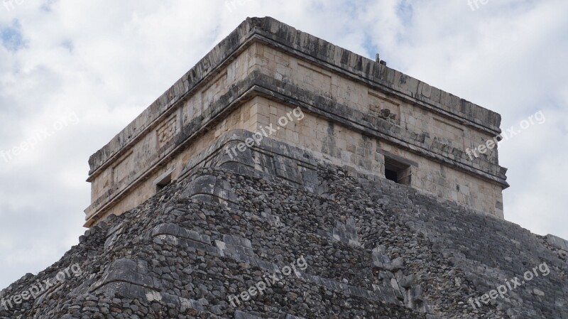 Pyramid Kukulcan Chichen Itza Mexico Free Photos