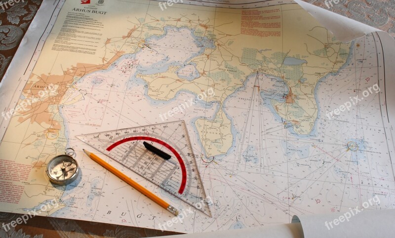 Maritim Navigation Chart Compass Protractor