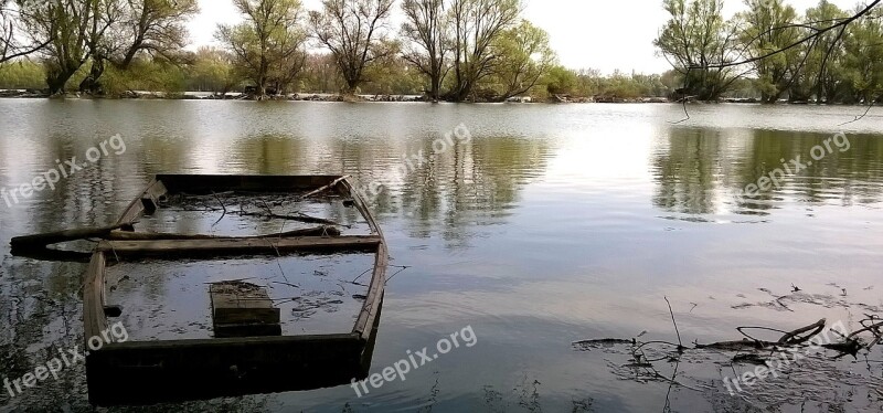 Danube Boat Abandoned Silence Shipwreck