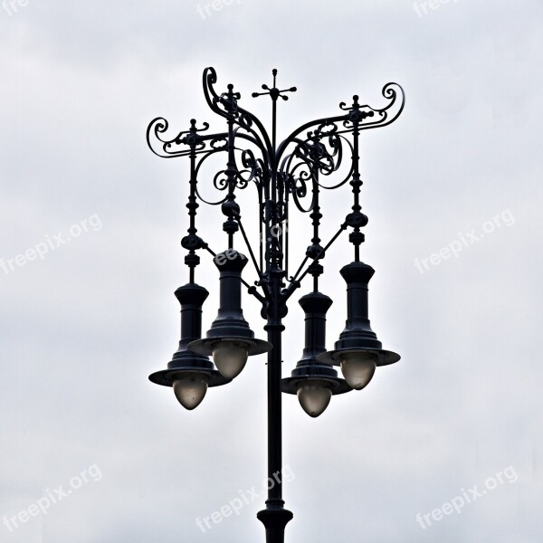 Floor Lamp Street Old History Belle Epoque