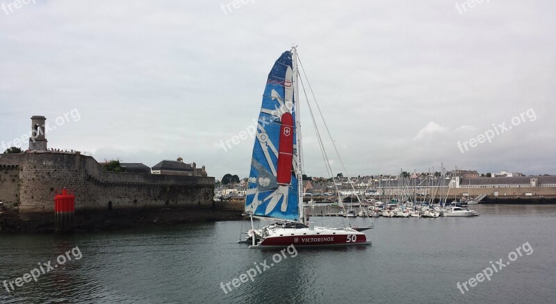 Brittany Finistère Concarneau Channel Sailboat