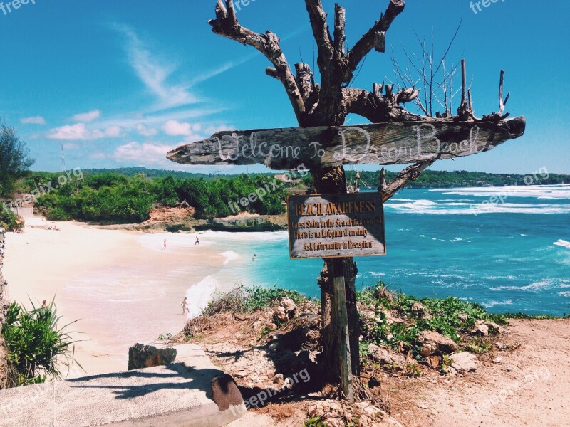 Blue Landscape Sea Ocean Indonesia Indonesia Sea