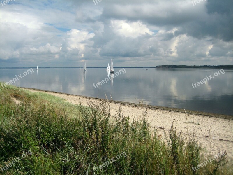 Beach Sailing Ships Denmark Free Photos