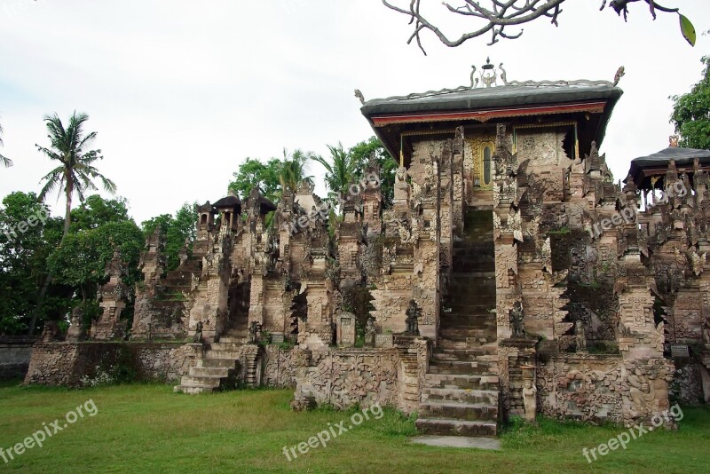 Indonesia Bali Temple Buddhist Sacred