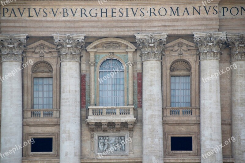 Vatican Pope Balcony Saint Peter Italy