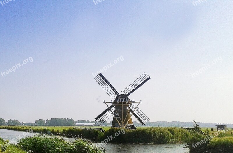 Windmill Holland Channel Mill River