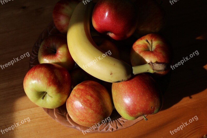 Still Life Apple Fruit Fruit Bowl Fruits