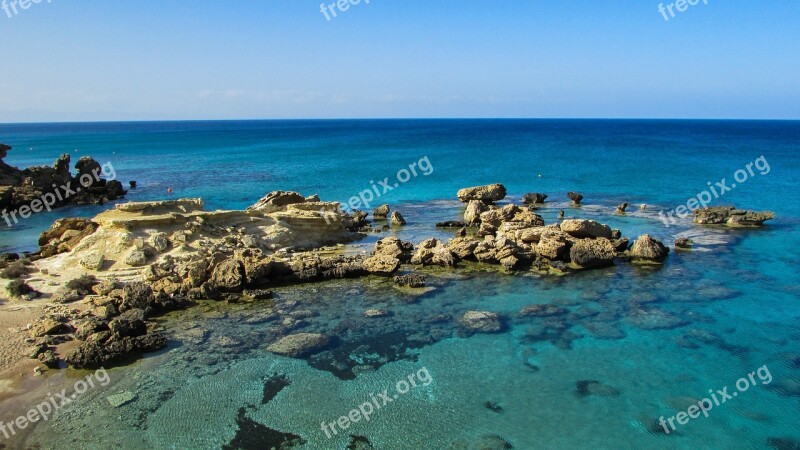 Cyprus Kapparis Cove Rocks Rock Formation