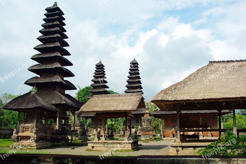 Indonesia Bali Temple Mengwi Pura Taman Ayung