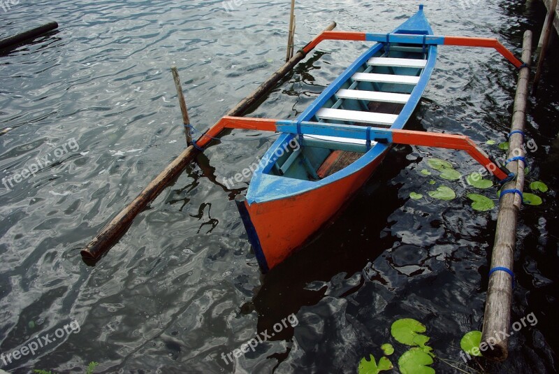 Indonesia Bali Boat Pendulum Batur Lake