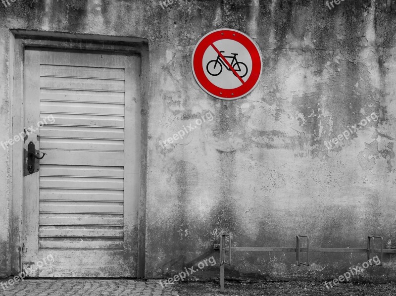 Bicycles Forbidden Forbidden Sign Symbol No Bicycles