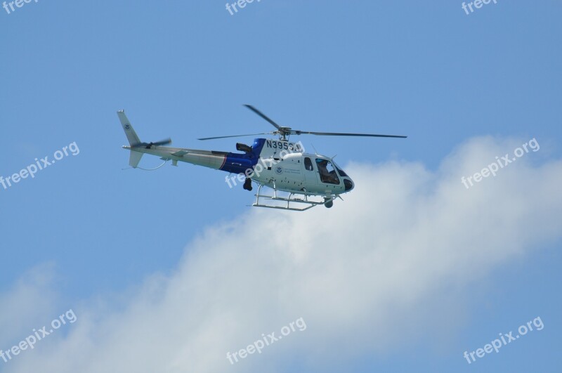 Helicopter Blue Himmel Air Fly