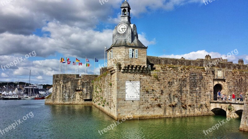 Brittany Concarneau Belfry Port Finistère