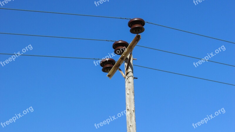 Electricity Pole Line Power Energy