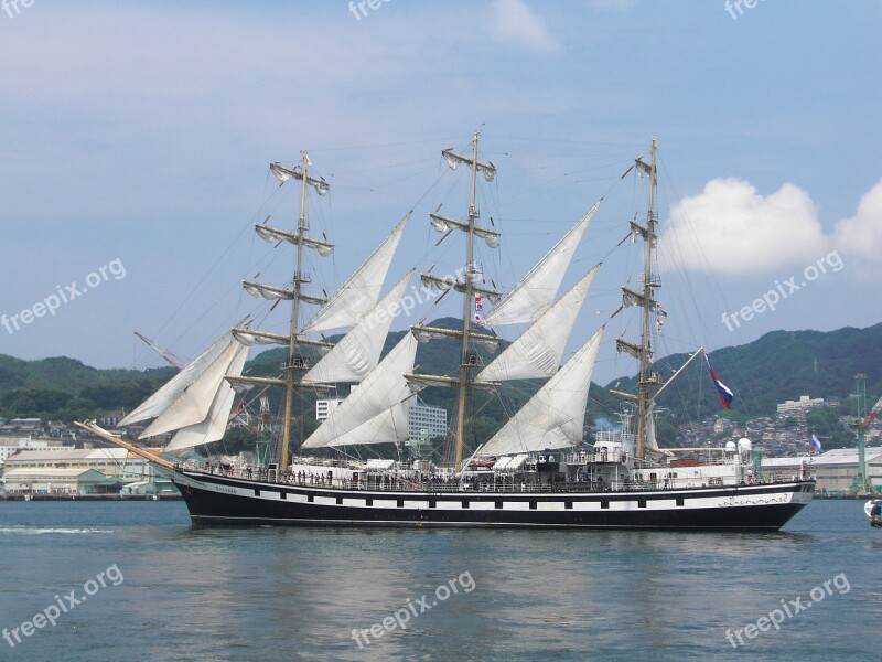 Nagasaki Nagasaki Port Sailing Ship Free Photos