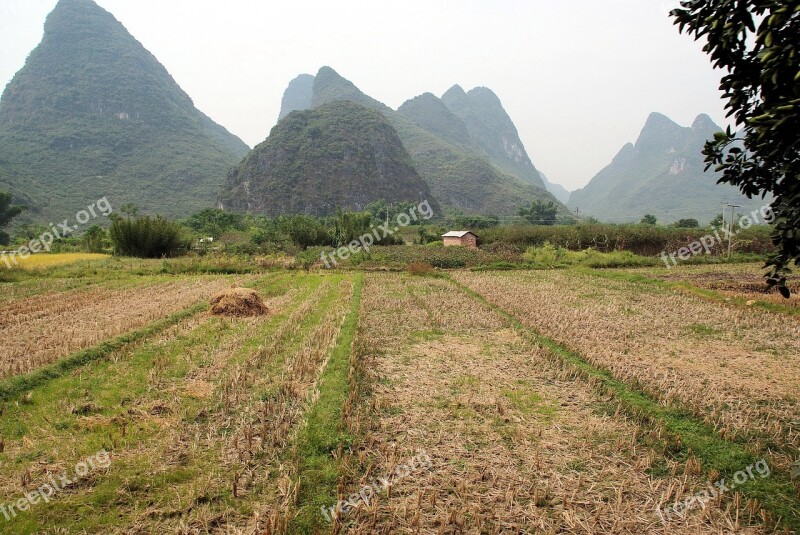 China Yangshuo Landscape Rural Landscape Reflections Campaign