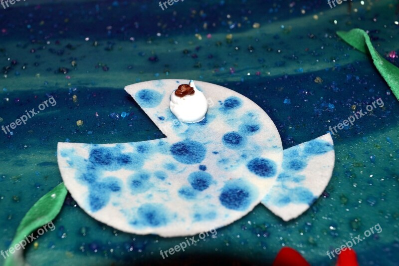 Fish Water Cake Edible Paper Underwater