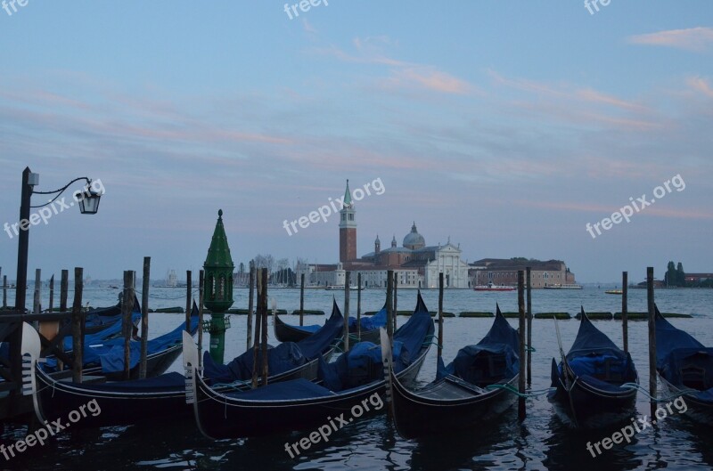 Italy Venice Boat Gondola Water