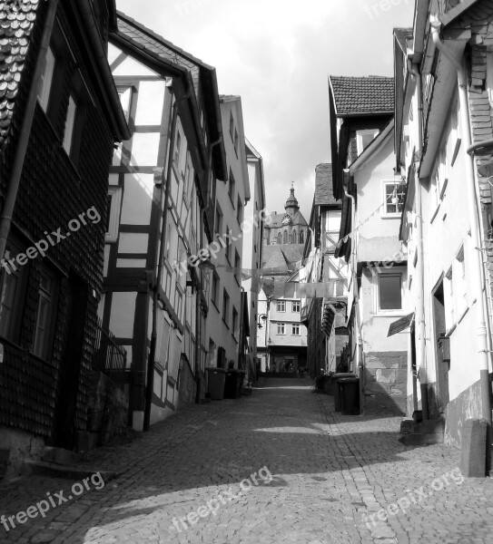 House Truss Fachwerkhaus Historic Center Marburg