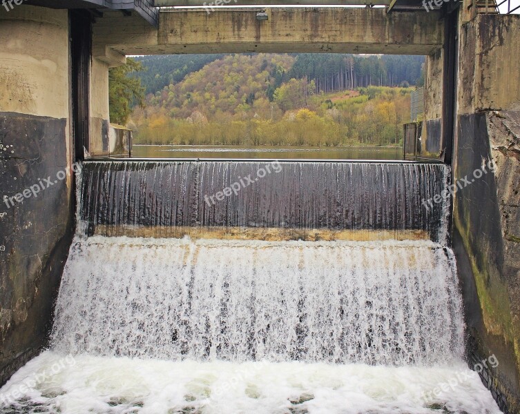 Weir Dam Jam System Water River