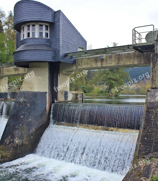 Weir Dam Jam System Water River