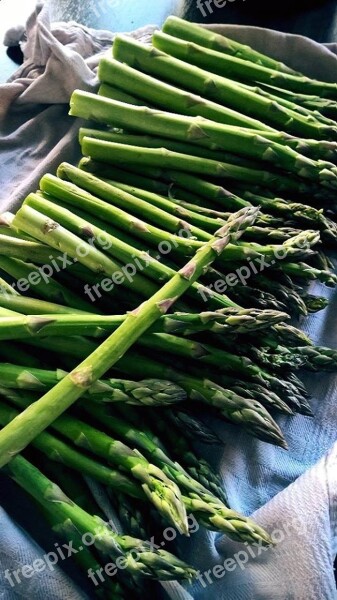 Asparagus Kitchen Cook Eat Vegetables