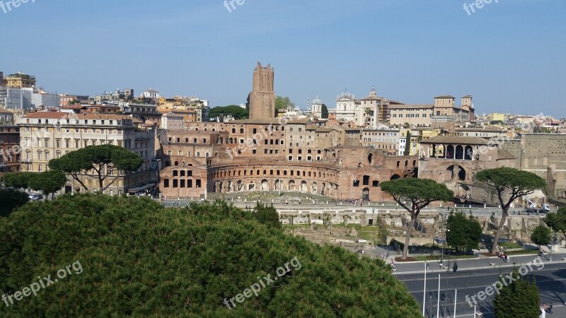 Ruins Roman Civilization Italy Rome Free Photos