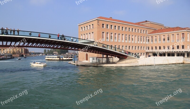 Italy Venice Square Bridge Canal