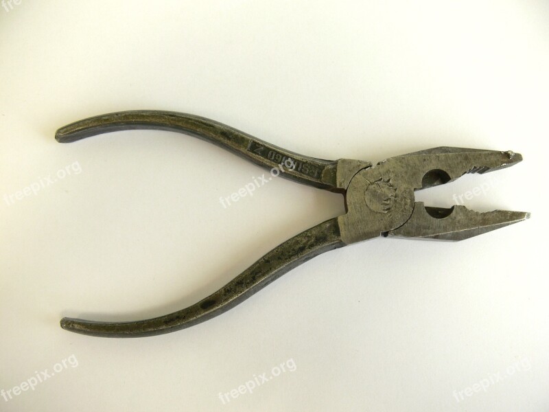 Old Tools Pliers Tongs Equipment Repair