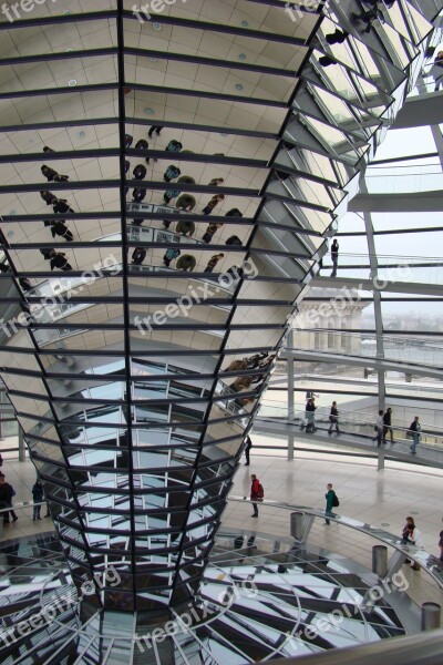 Berlin Government Buildings Glass Dome Free Photos