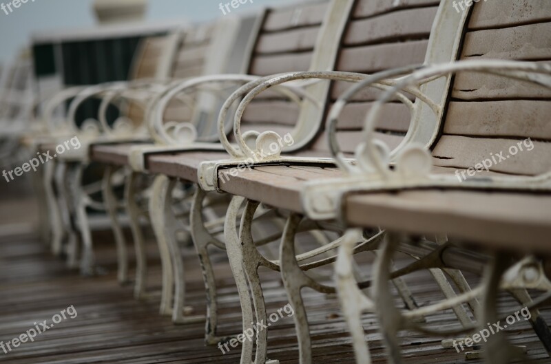 Waiting Resting Sitting Bench Outdoors