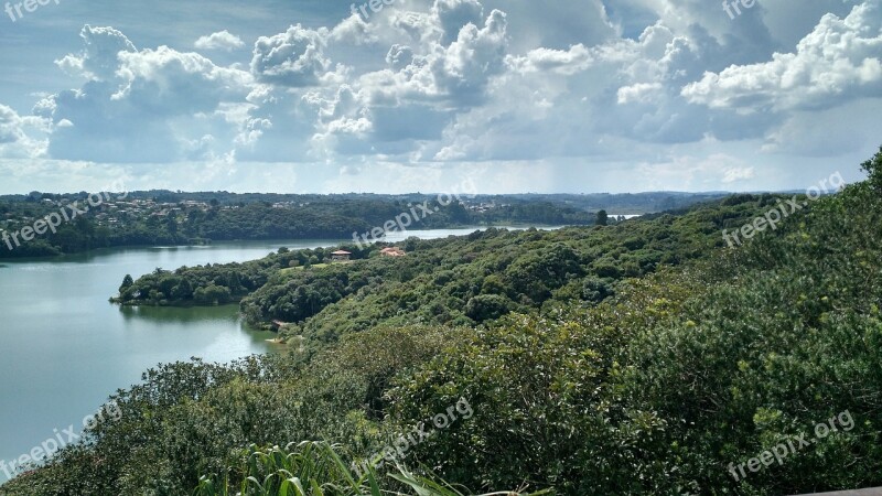 Curitiba Belvedere Park Passaúna Clouds Afternoon Sky