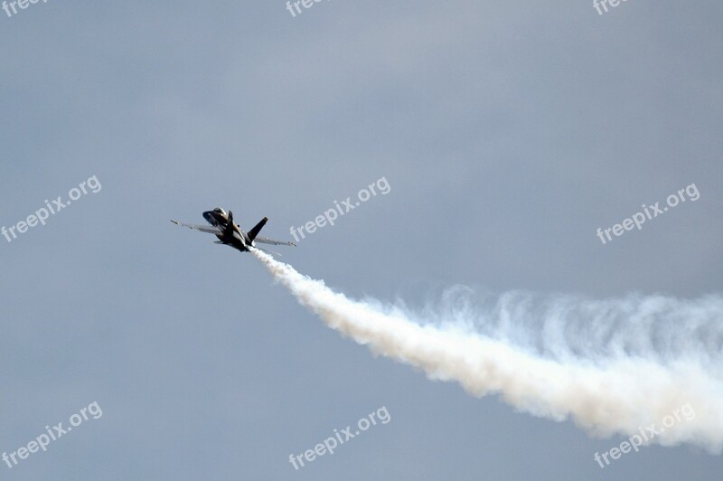 Blue Angels Aviation Aerial Air Show Blue