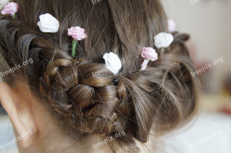 Hairstyle Chic Festive Girl Bun