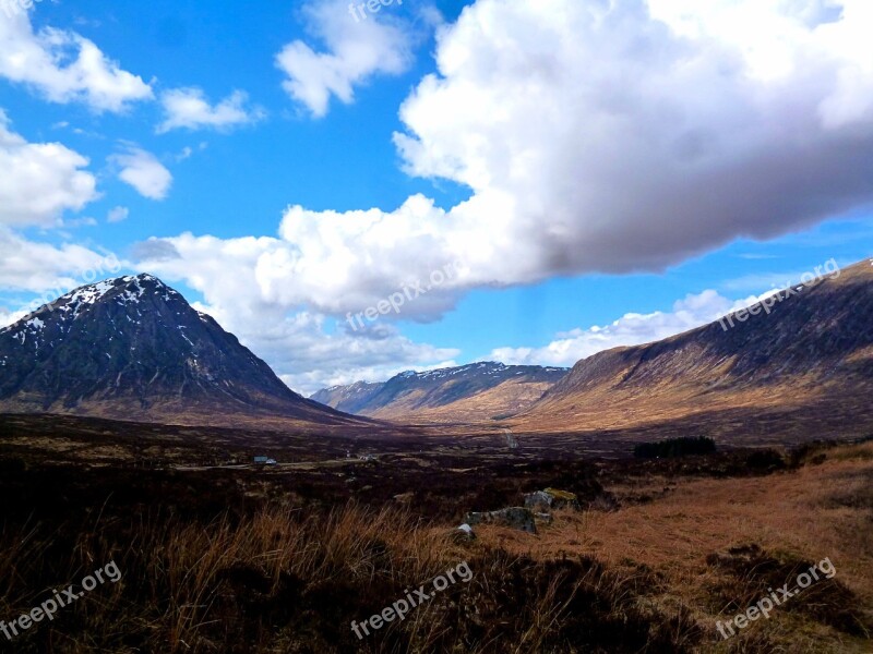 Landscape Scotland West Highland Way Hill Mountain