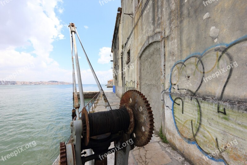 Portugal Lisbon River Winch Taag