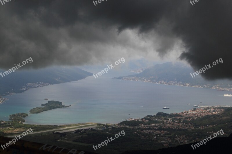 Montenegro Kotor Lake Storm Cloud