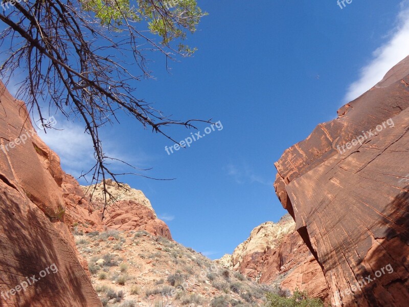 Red Rocks Canyon Calico Basin Mountains Las Vegas