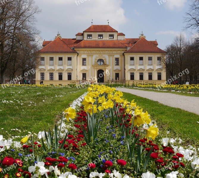 Schleißheim Castle Spring Flowers Free Photos