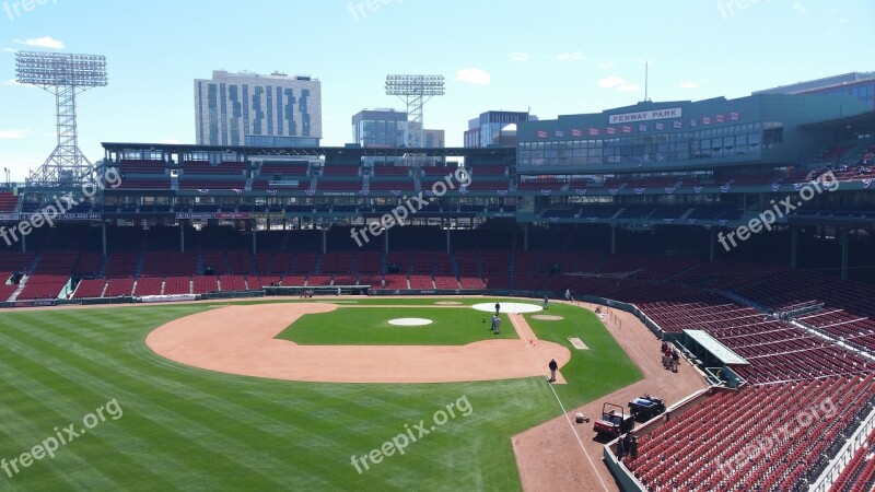 Fenway Park Baseball Green Monster Seats Free Photos