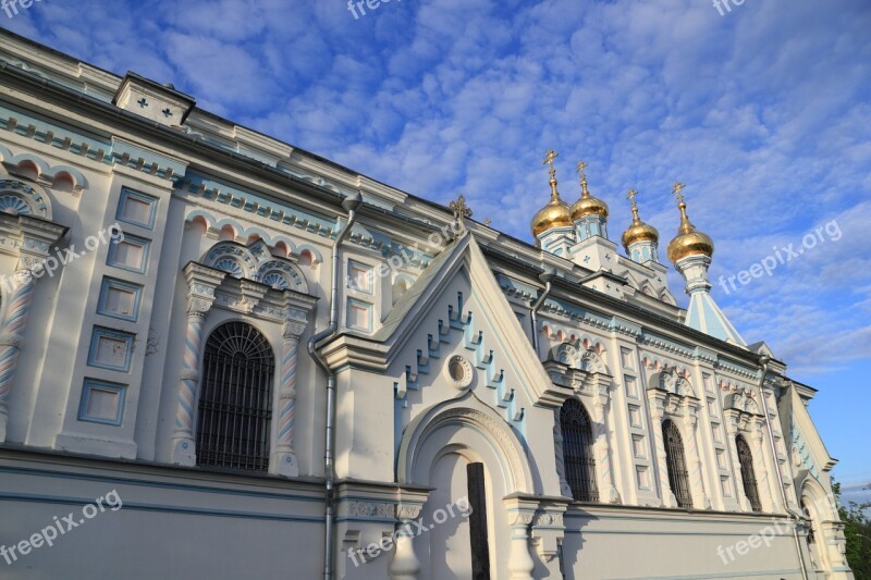 Latvia Daugavpils Church Orthodox Cross