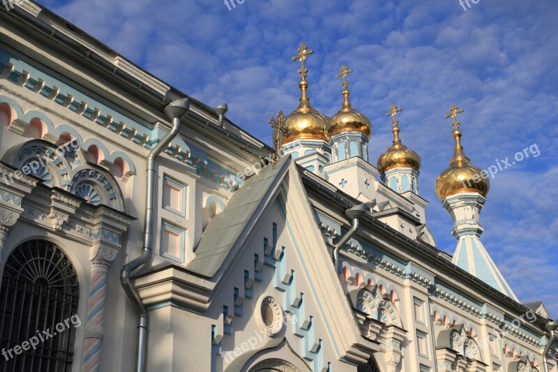 Latvia Daugavpils Church Orthodox Cross